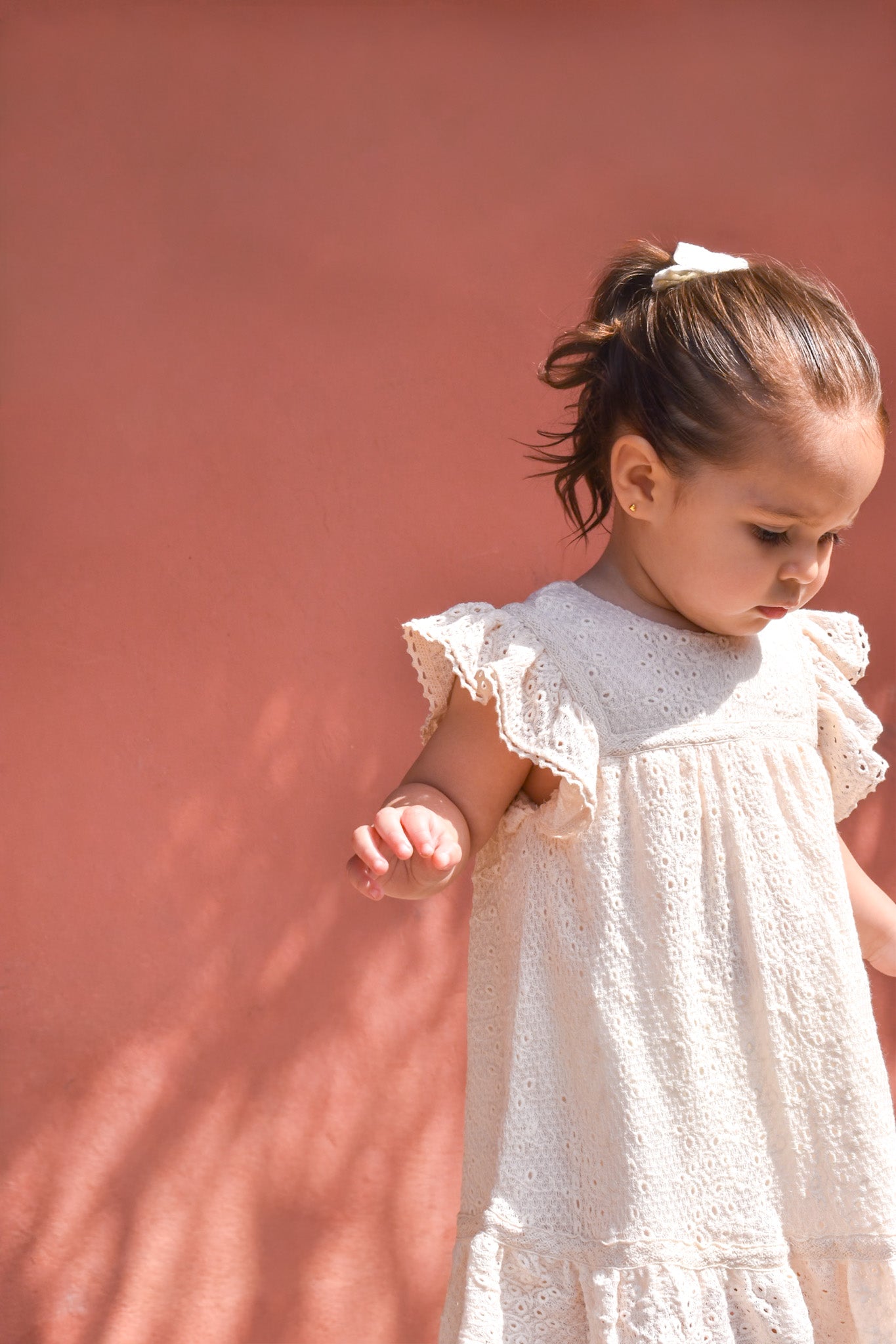 Warmi Vestido Emma Beige Labrado