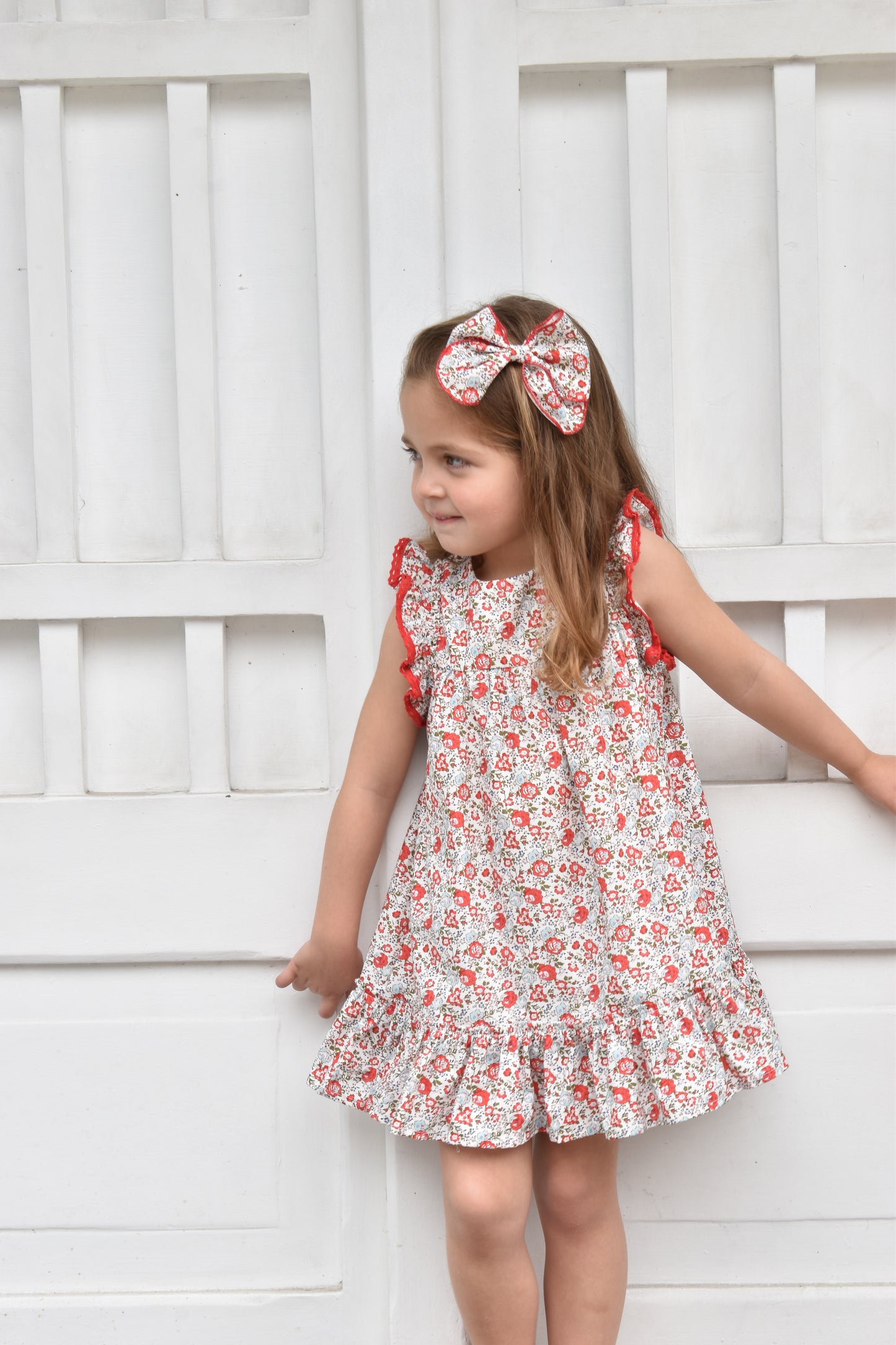 Warmi Vestido Andalucia Flores Rojas