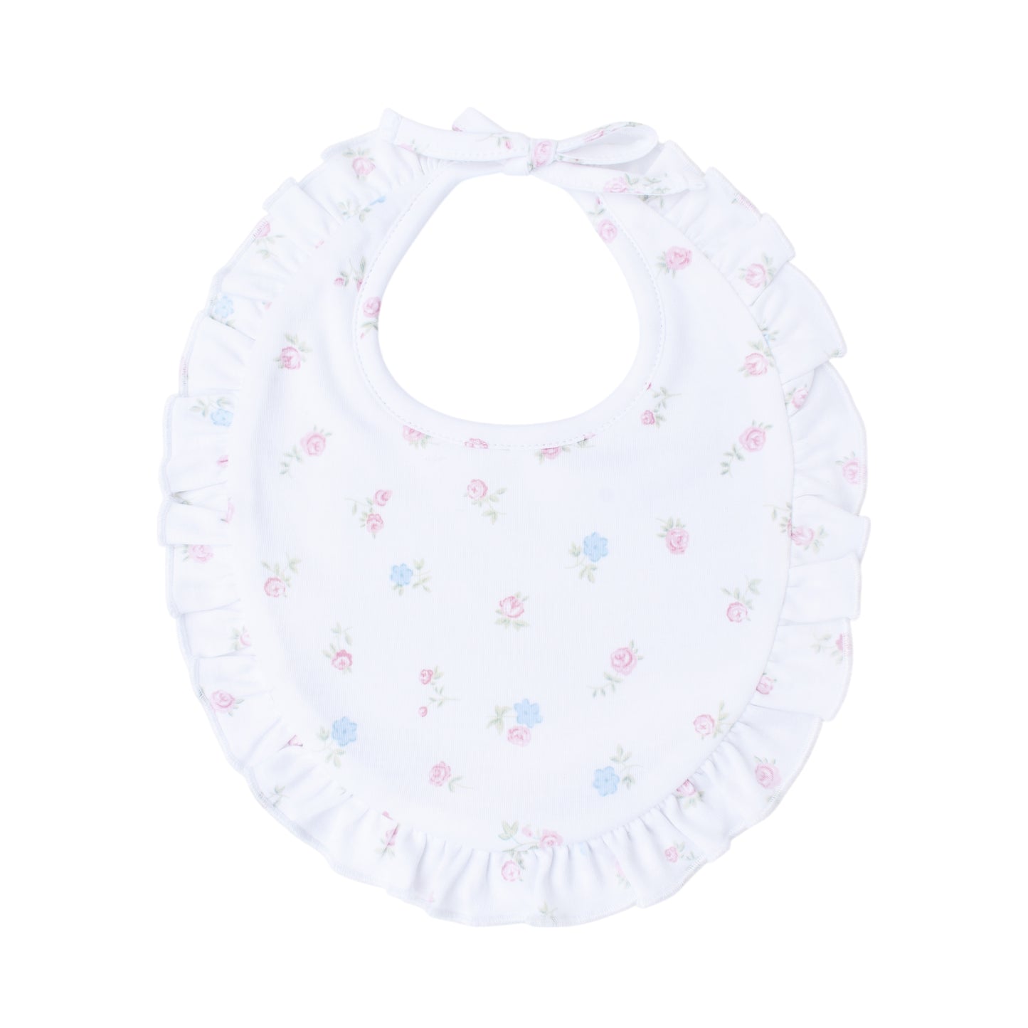 Warmi Babero Con Bobo Flores Azul Y Rosa