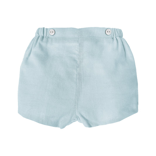 Warmi Short Dante Lino Verde Agua