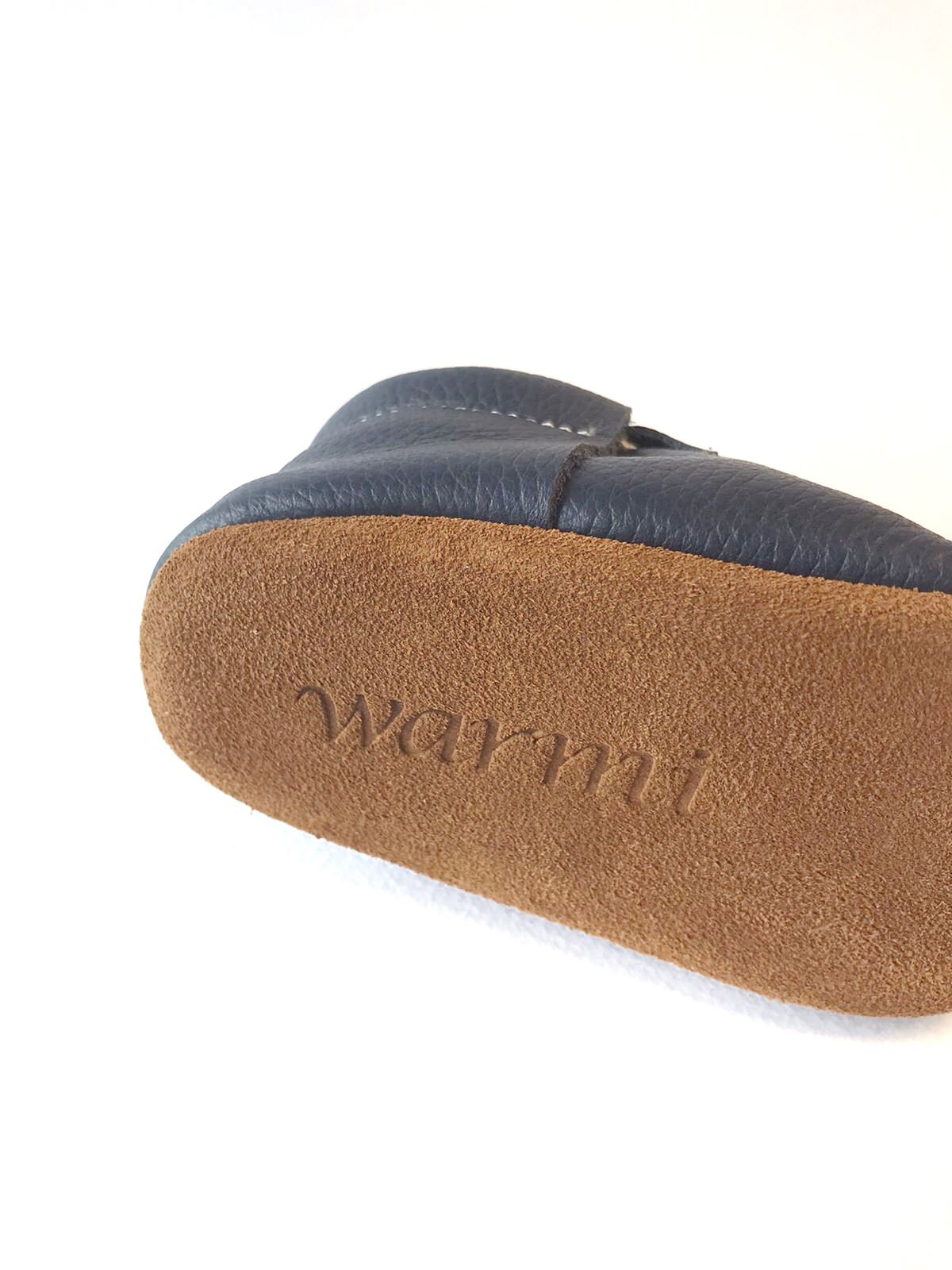 Warmi Mocs Santi Cuero Azul