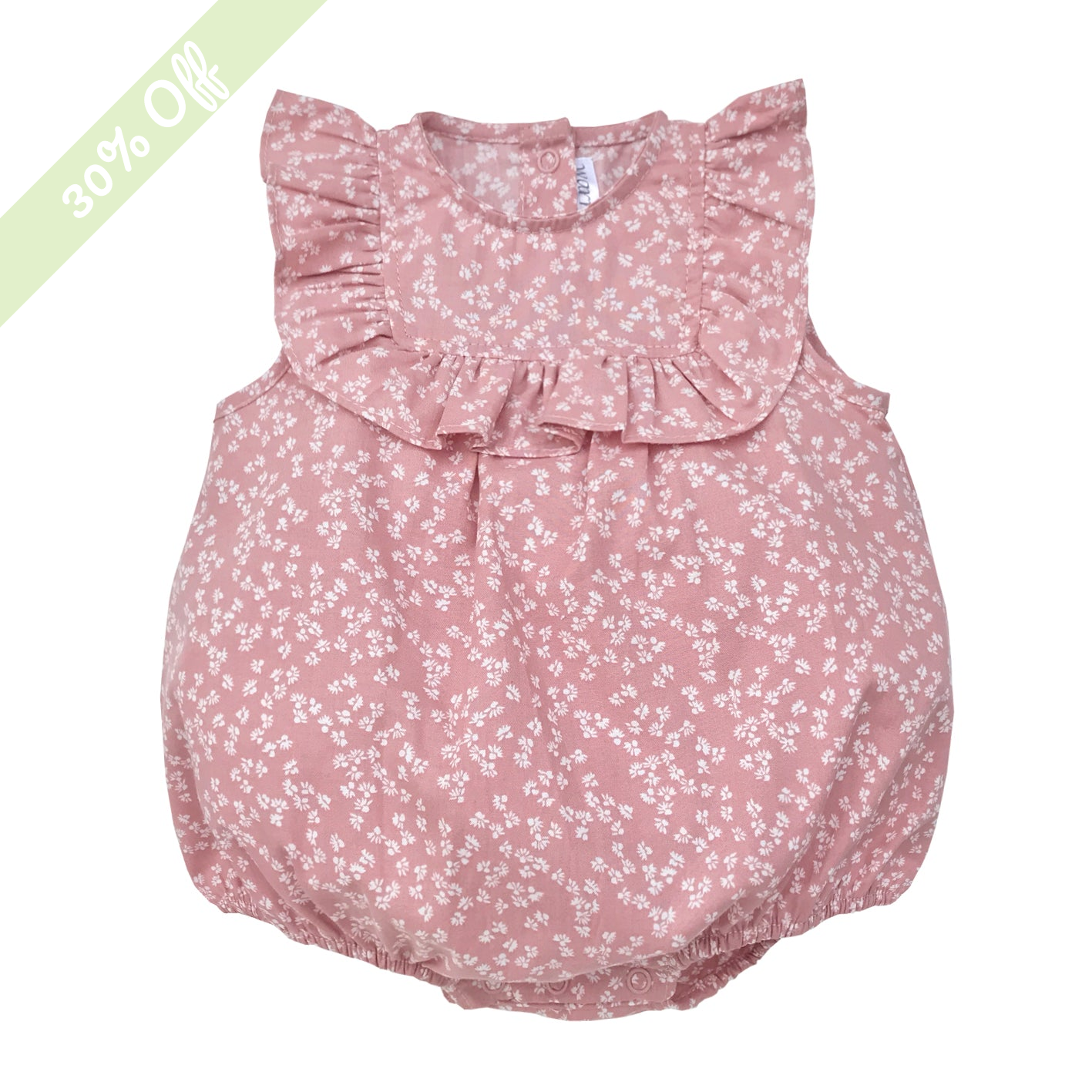 Warmi Bombacho Anais Palo Rosa Flores Blancas