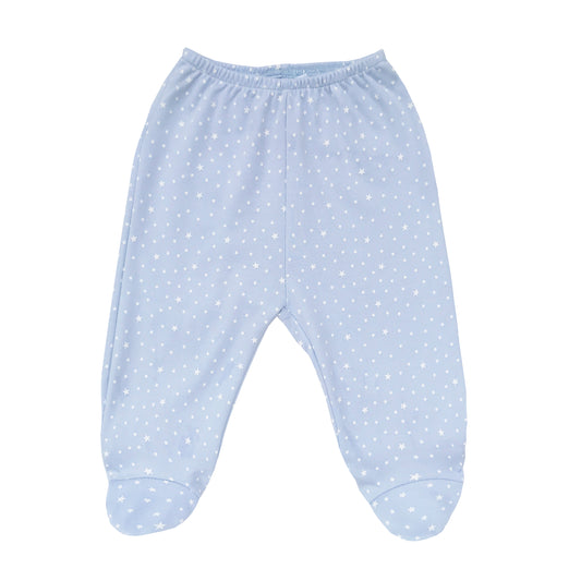 Warmi Pantalón Básico Celeste Estrellas Blancas