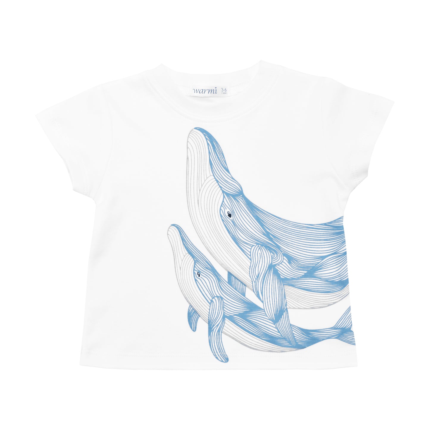 Warmi Polera Blanco Ballenas