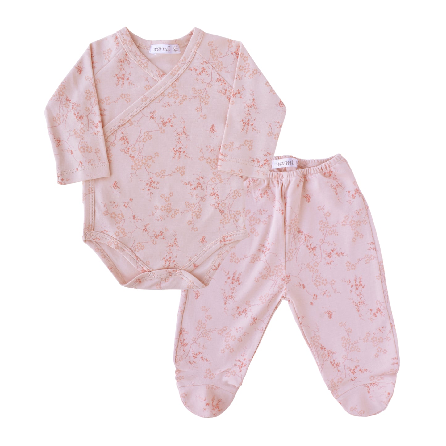 Warmi Set Bodie + Pantalón Rosa Flores Blossom