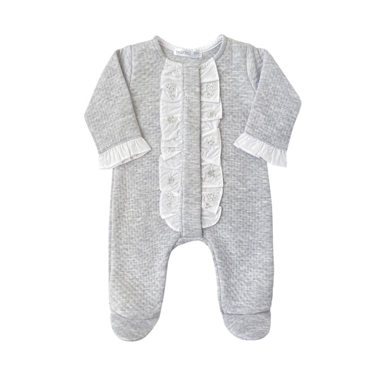 Warmi Enterito Dalma Melange Bordado