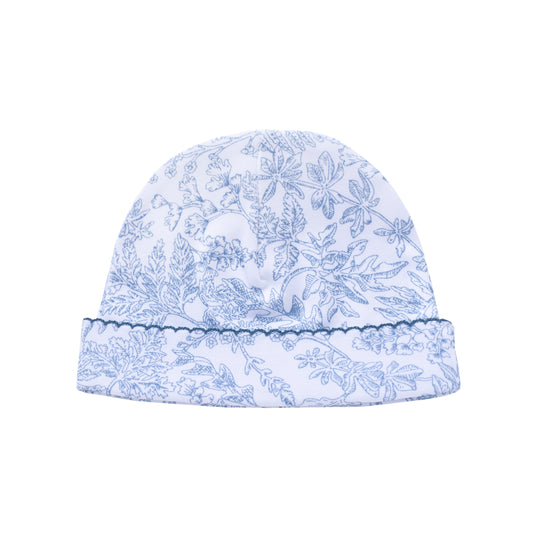 Warmi Gorro Picueta Flores Azul Francia