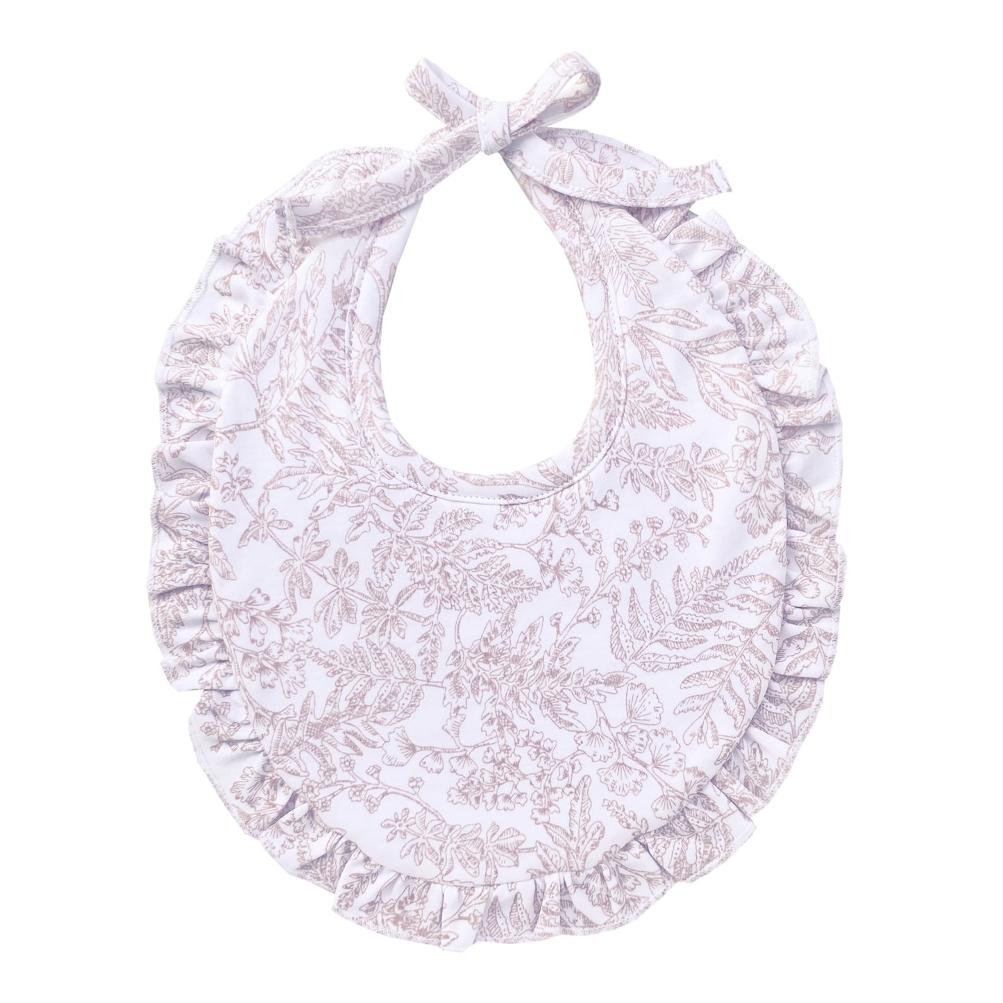 Warmi Babero Con Bobo Flores Malva