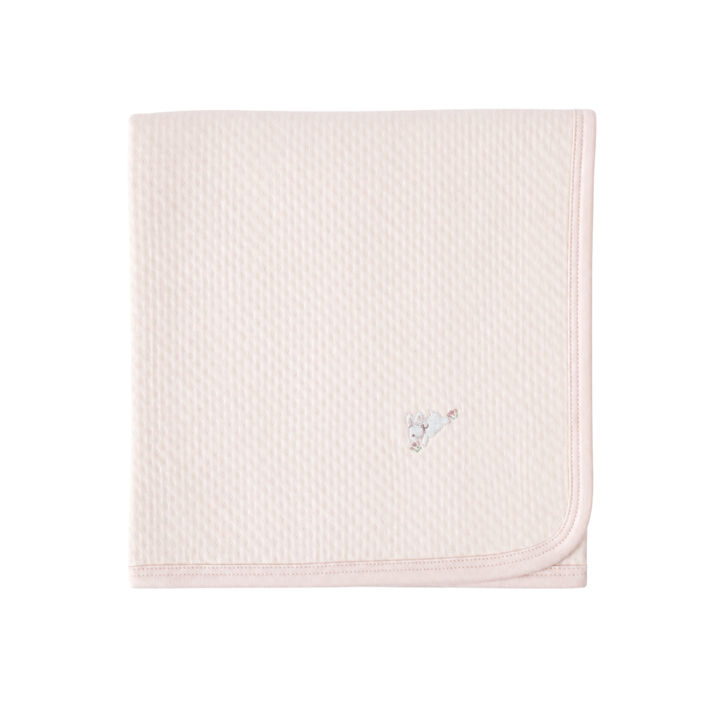 Warmi Manta Acolchada Rosa 80*80 Con Bordado