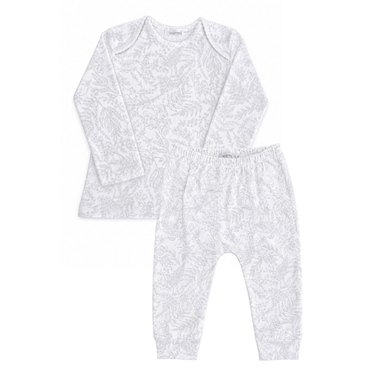 Warmi Pijama 2 Piezas Ramas Grises