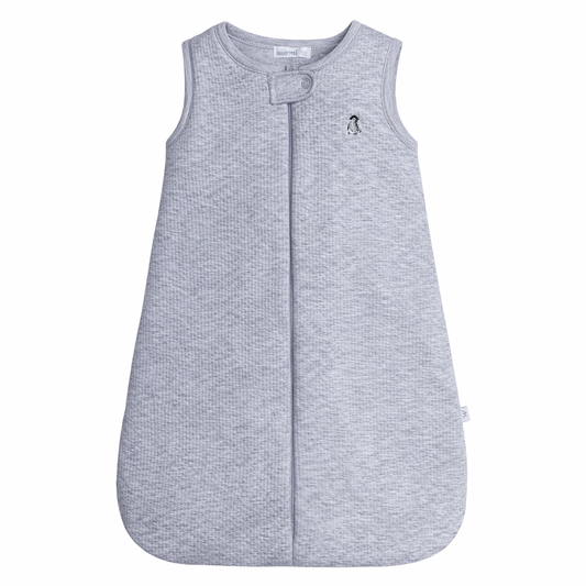 Warmi Saquito Gris Bordado Pingüino