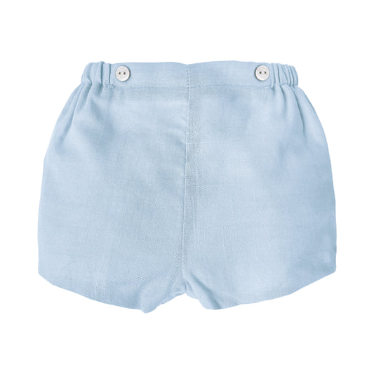 Warmi Short Dante Lino Celeste