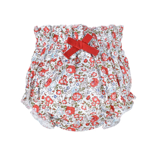 Warmi Short Valencia Flores Rojas